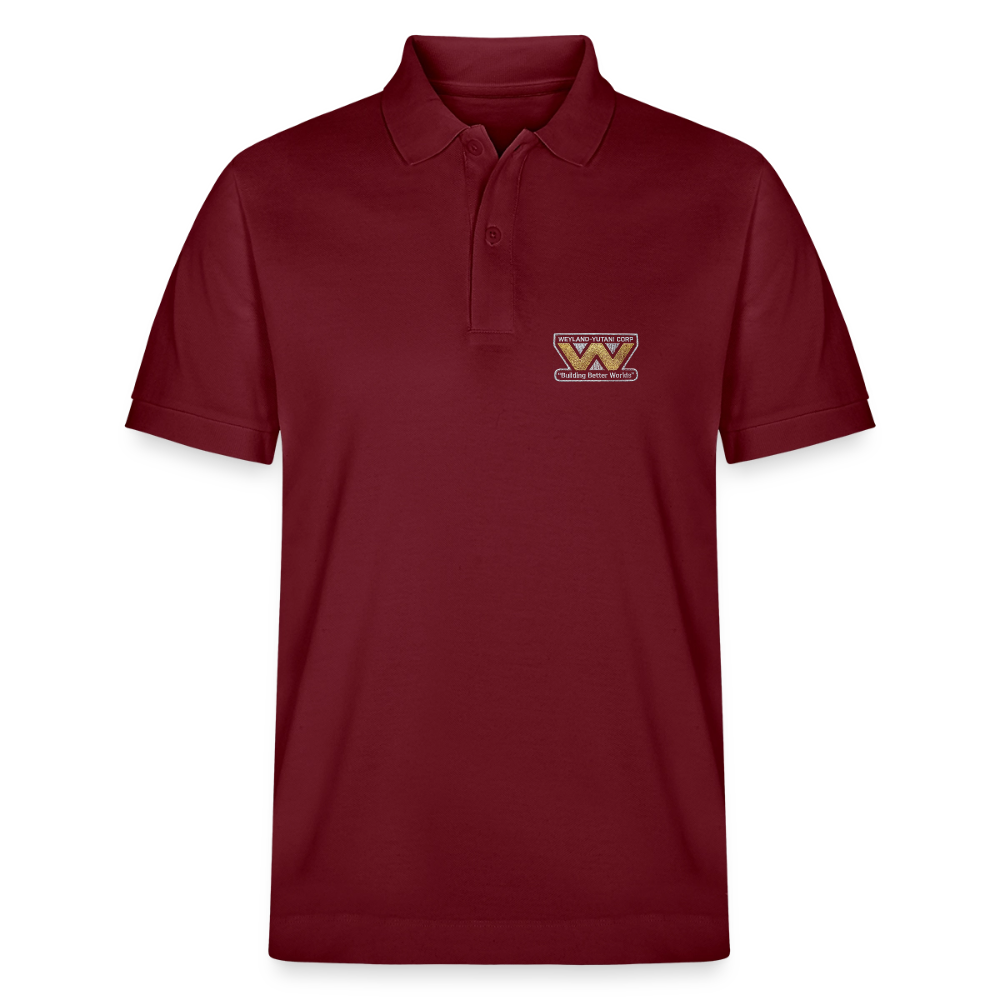 Organic Polo Shirt WY - burgundy