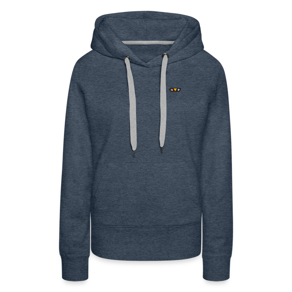 Dames Premium Hoodie - heather denim